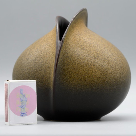 Image 1 of Rosenthal Uta Feyl Venus keramische vaas duo 14cm + 12cm & Karl Scheid bord jaren 80