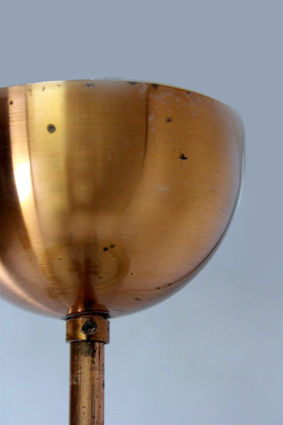 Image 1 of Bauhaus UFO-hanglamp van Josef Hurka voor Napako, jaren 1930.