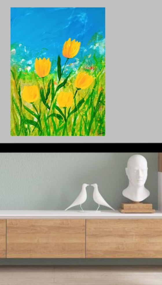 Image 1 of Dipingere tulipani gialli