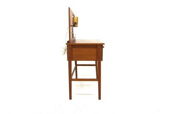 Toletta Scandinava in Teak, Svezia, 1960, Tolette, Vetro, Scandinavian (foto 3 di 5)