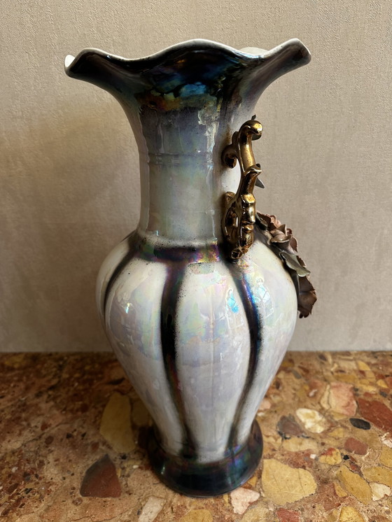 Image 1 of Große chinesische Vase H 45 cm - 20. Jahrhundert