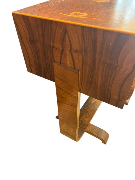 Image 1 of Small Art Déco console / salon table from the 1920s / 30s. A carpenter's work and therefore a unique piece from this period.