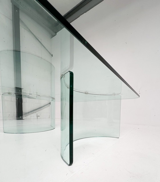 Image 1 of Moderne Italiaanse Glazen Salontafel, 1970’s