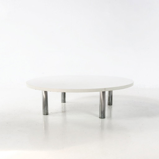Table basse chromée des années 1970