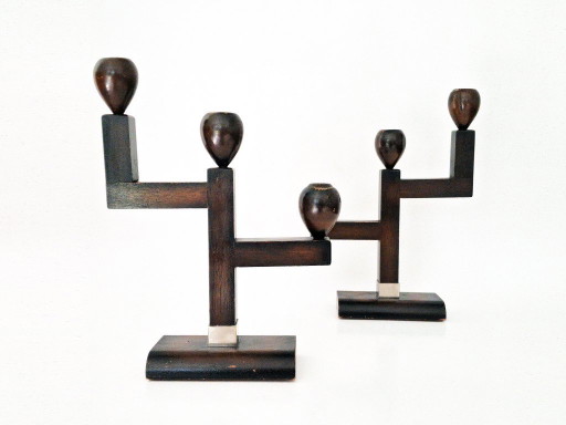 Juego de candelabros Art Déco
