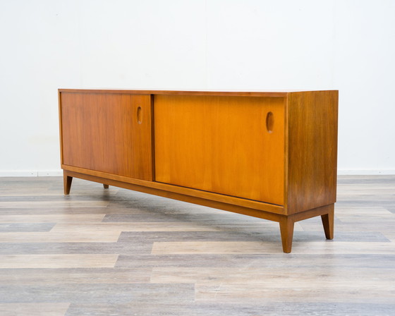 Image 1 of Credenza in noce con ante scorrevoli, anni '50, design Georg Satink, produttore WK Möbel, Germania