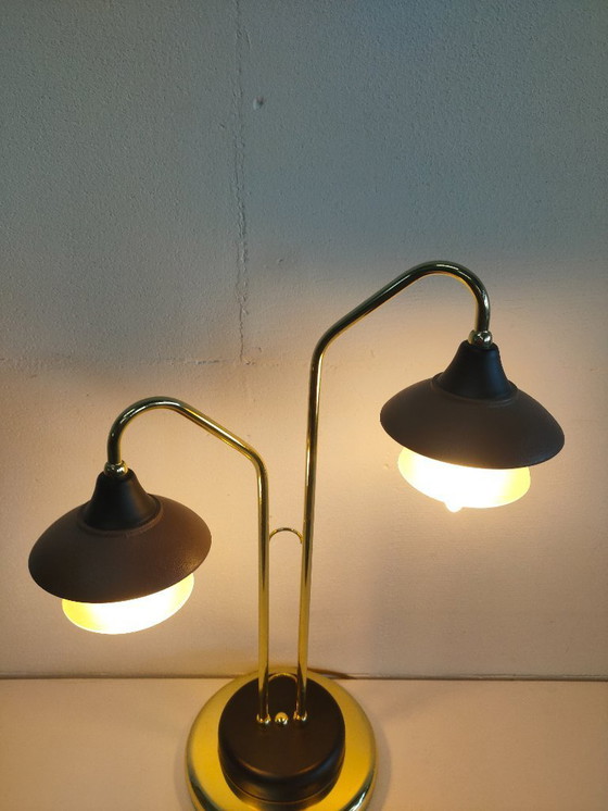 Image 1 of Special Vintage 'Hollywood Regency Style' 1980s Italian Desk Lamp Table Lamp