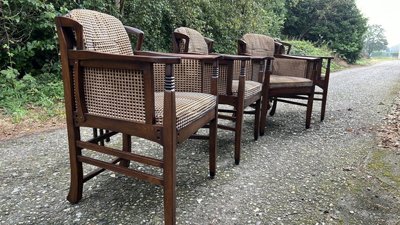 Image 1 of 4 Schuitema Jugendstil Eetkamer Armstoelen