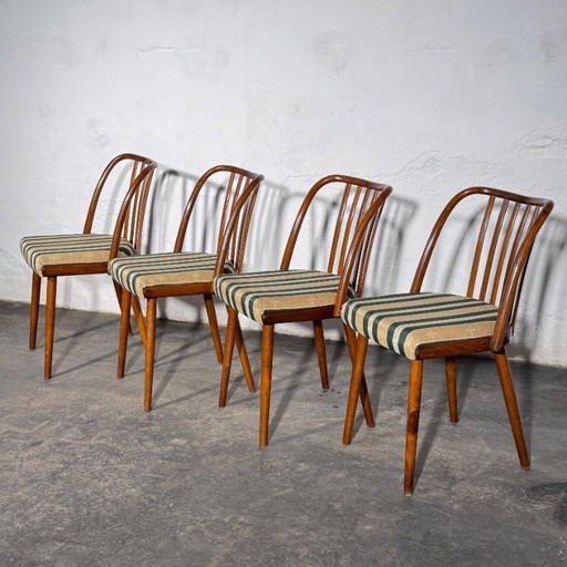 Set van 4 Jitona eetkamerstoelen, jaren 60 – Textile