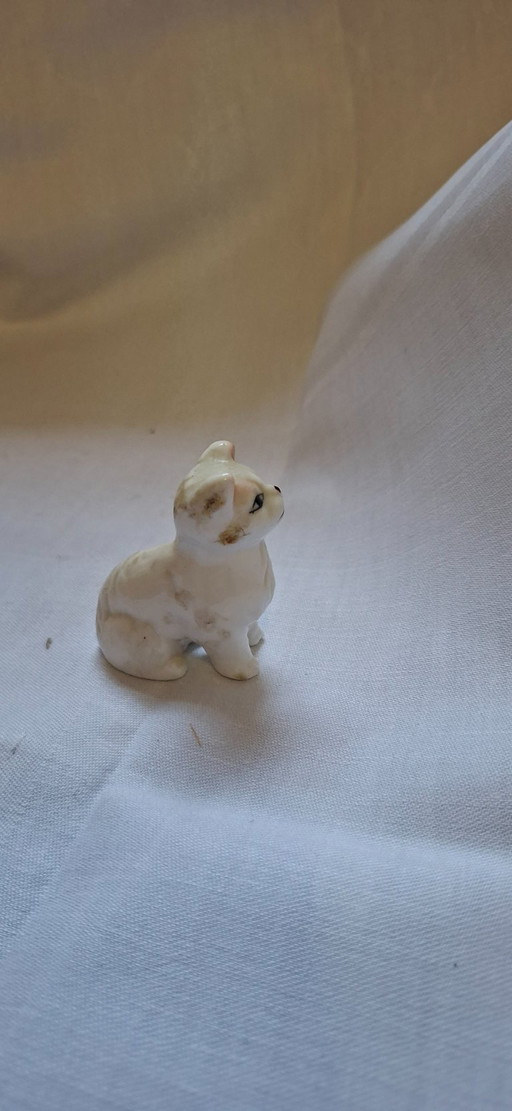Mini Vintage Porzellan Katze – decoratieve objecten, Porcelain (photo 2 of 5)