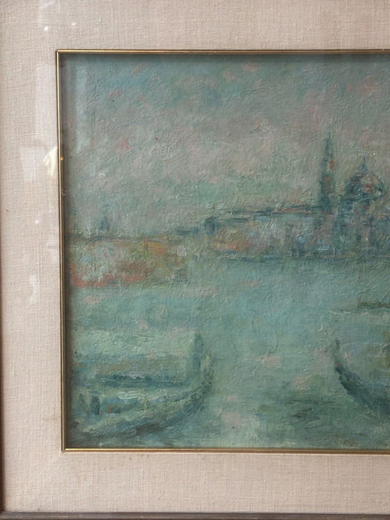 Oil Painting on Wood Panel of Venice by Traversa, 1970s – Paintings & Drawings (photo 2 of 10)