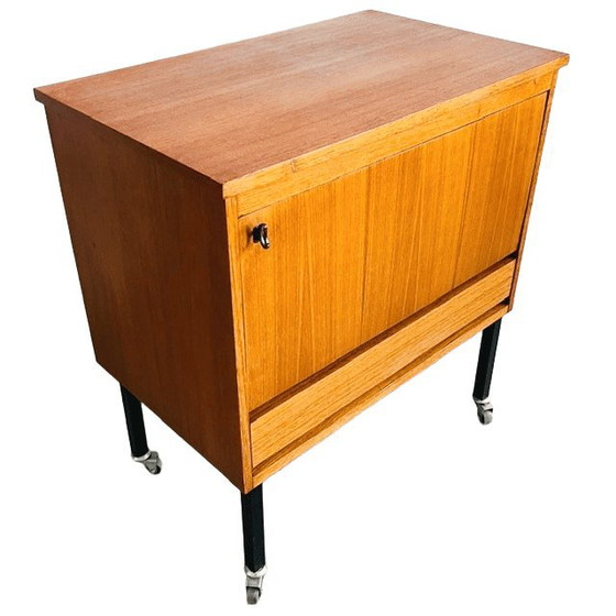 Image 1 of Meuble bar mobile vintage en teck, design danois des années 1960