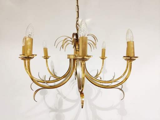 Vintage brass pineapple chandelier