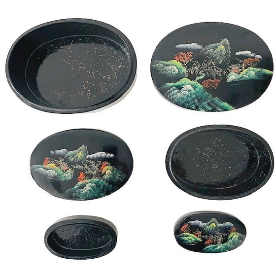 Image 1 of Ensemble de lakdoosjes chinois vintage