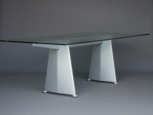 Table de Salle à Manger Trapèze Jean Prouvé pour Tecta, 1980s