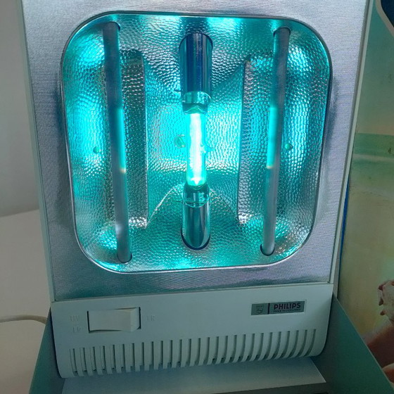 Philips UV+IR Lamp/Sunlamp KL7071 From The 70s, Table lamps, Metal, Plastic, Grey, Vintage (photo 3 of 11)