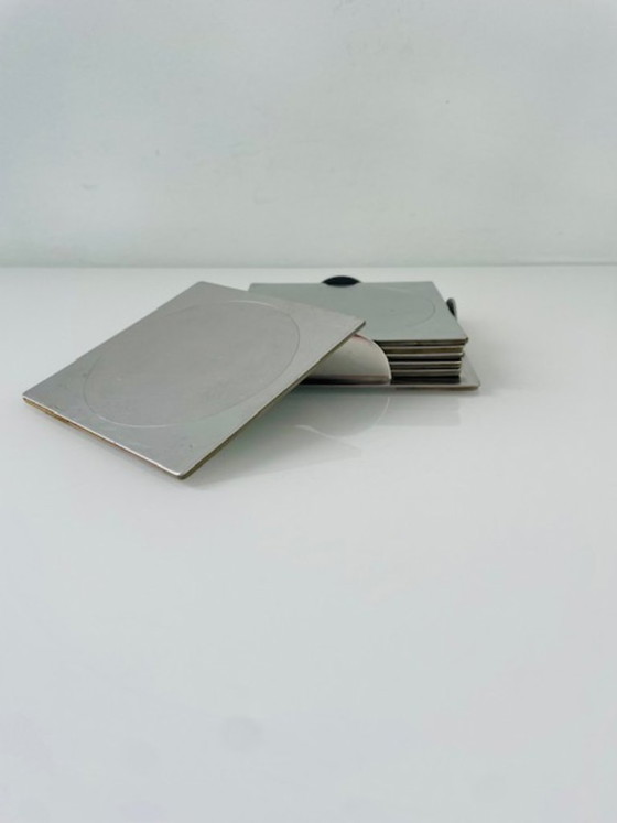 Image 1 of Ikea Groggy coasters (6 pieces) in holder