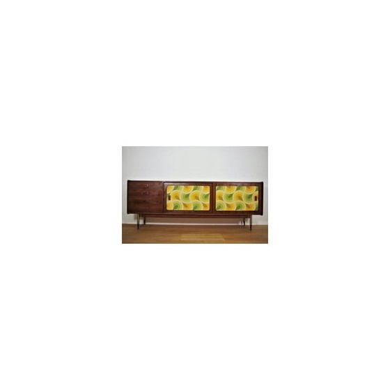 Image 1 of Pair of vintage teak highboards, 1960s