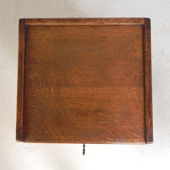 Eiken rolluikkast met 1 luik, 77 cm hoog, jaren 30 – Ladekasten, Wood (photo 8 of 18)