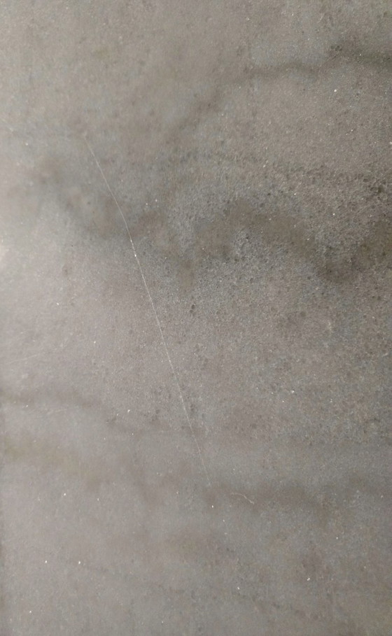 Table bistrot ovale en marbre blanc et piètement en fonte noire - 120 cm – Tables de salle à manger, Marble (photo 5 of 10)
