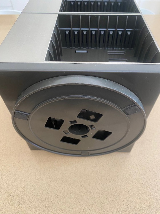 Image 1 of Vintage Rotating double Audio Cassette Carousel – Sleek 70s Modernism