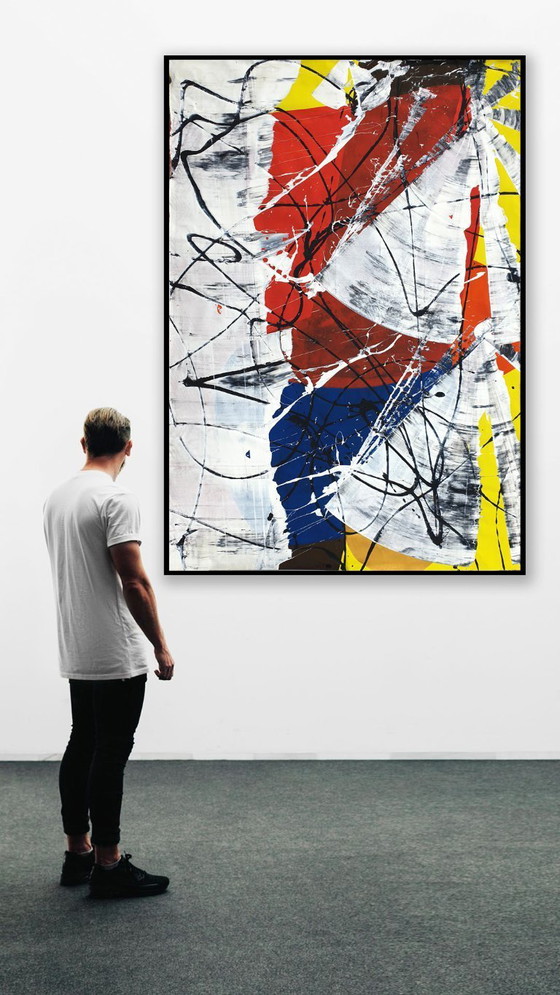 Image 1 of Jürgen Angeler - Red Flower - 215 x 150 cm