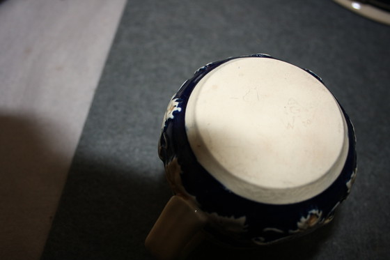 Image 1 of Juego de cuencos de cerámica antiguos con motivo del Palatinado: rareza y decoración, incluye 6 tazas