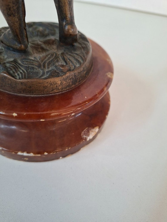 Image 1 of Scultura in Bronzo "Il Giovane Pifferaio"