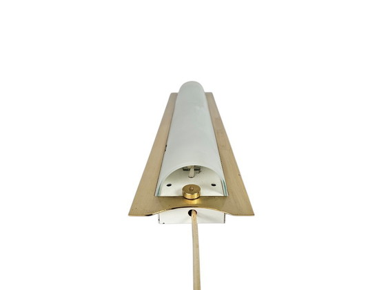 Image 1 of EF Frantzen - lampada da parete - vetro smerigliato - ottone - Danimarca - anni '90