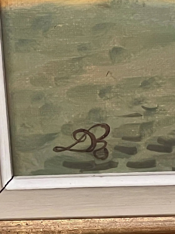 Quadro "Passeggiata in città"., Dipinti e disegni, Tela (foto 6 di 8)