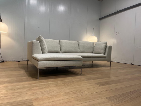 Image 1 of Sofá esquinero Charles de B&B Italia, recién tapizado (color crudo)