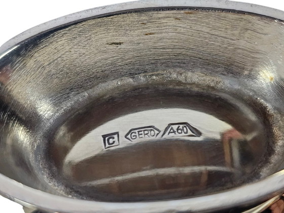 Image 1 of Gero - Juego de crema con bandeja para servir - Baño de plata abundante - 1938