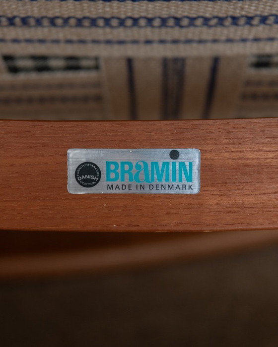 Image 1 of Vintage Deense teakhouten schommelstoel model 182 van Frank Reenskaug voor Bramin, jaren 1950.