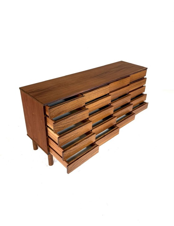 Image 1 of Vintage teakhouten sideboard met lades, jaren ‘60