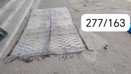 Handgeknoopt Berber kleed wol 277x163cm