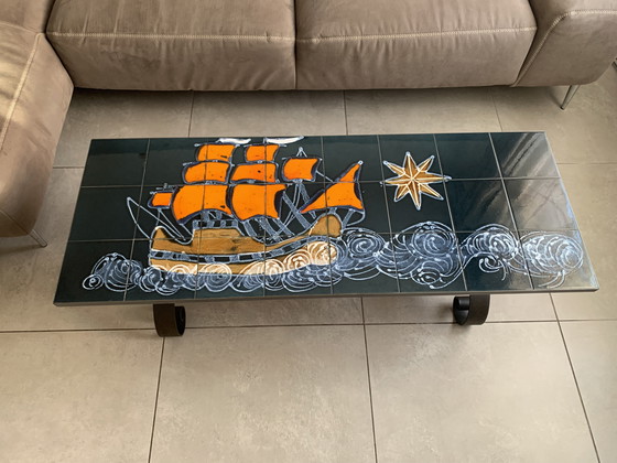 Image 1 of Vintage Ceramic Tile Table – 1960s/1970s