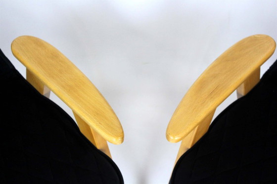 Image 1 of Restored Set of Model 366 Armchairs by Józef Chierowski, Poland, 1960s