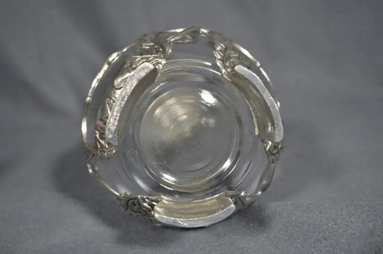 France, 1960s Glass Carafe, on Feet and Pewter Decoration With Its Cap – Glass & Decanter (photo 7 of 12)