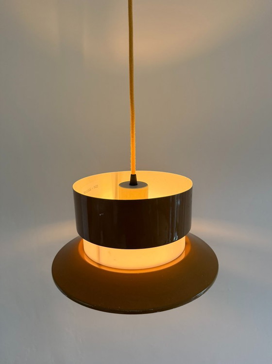 Vintage Carl Thore Trava pendant - Granhaga - Swedish design lamp, Pendant lamps, Aluminium, Brown (photo 4 of 10)