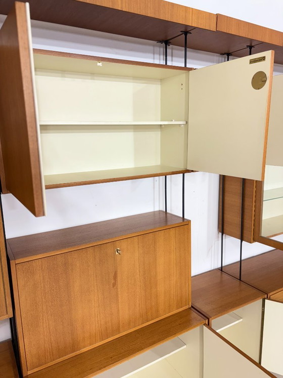 Image 1 of Omnia-plankensysteem, wandmeubel voor de woonkamer, wandplank van Ernst Dieter Hilker (1960)