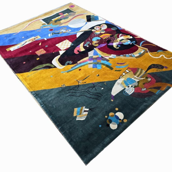 Handgeknoopt wollen tapijt: Kandinsky Composition IX, 20th Century Modern Art – Vloerkleden en tapijten, Wool (photo 5 of 5)