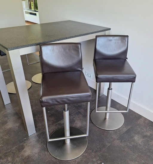 Design Barhocker KFF – barkrukken, Leather (photo 2 of 12)