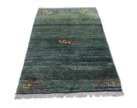 Image 1 of Tapis Gabbeh persan moderne original en laine, 188 x 100 cm, excellent état.