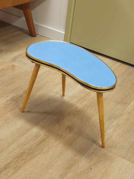 Vintage Niertafeltje Plantentafeltje Tafeltje Blauw
