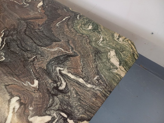 Image 1 of Vintage marmeren salontafel uit de jaren 70.