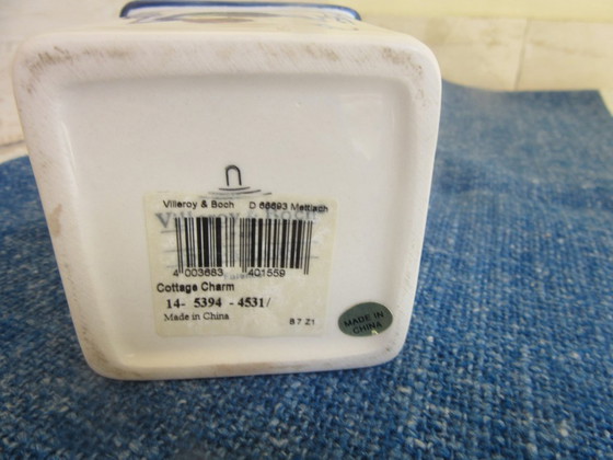 Image 1 of Barattolo piccolo con coperchio Villeroy & Boch, modello Cottage Charm (codice 110726)