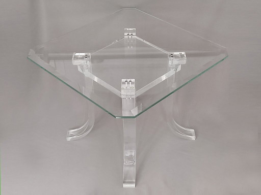 table basse en plexiglas Lucite