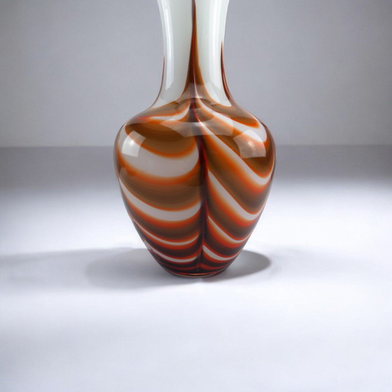 Image 1 of Glass vase Carlo Moretti for Opaline Murano Italy 70s Pop Art
