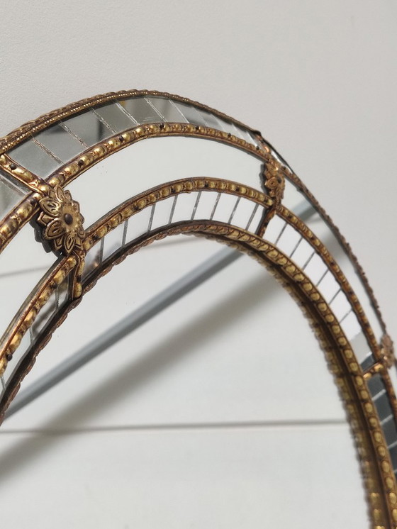 Image 1 of Venetian mirror VRP Espejos Artesanía - Spain ca. 1980 - Craft & Hollywood Regency