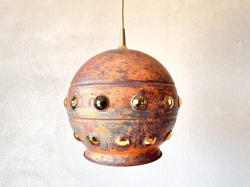 Vintage copper pendant lamp Raak Amsterdam